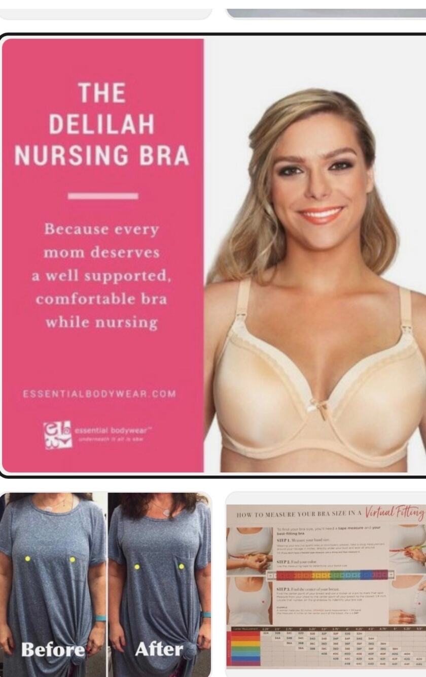Essential Bodywear New Delilah Nursing Bra Full Coverage Underwire 9100 Buff 40F